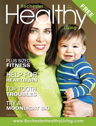 magazine design for Rochester Healthy Living magazine