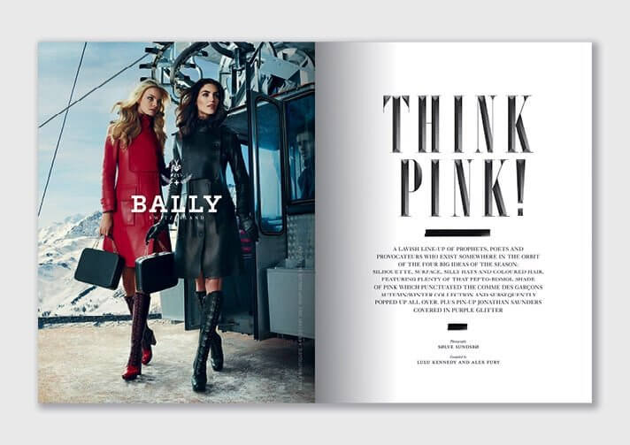 magazine design for fashion magazine